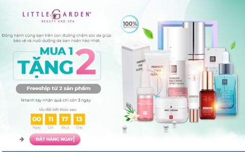NGẬP TRÀN KHUYẾN MÃI - NHÂN ĐÔI NIỀM VUI KHI MUA SẢN PHẨM TẠI LITTLE GARDEN BEAUTY & SPA