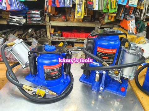 Kích con đội thủy lực dùng hơi 20 tấn loại lùn và cao chiều cao chưa đội 178mm 262mm