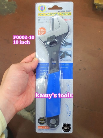 Mỏ lết đa năng 2 ngàm cán bọc cao su 6 inch 8 inch 10 inch 12 inch C-mart F0002-06 F0002-08 F0002-10 F0002-12
