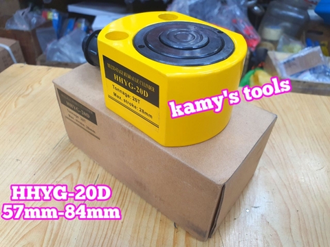Kích thủy lực lùn 20 tấn HHYG-20D TLP hành trình 66mm chiều cao 57mm-84mm