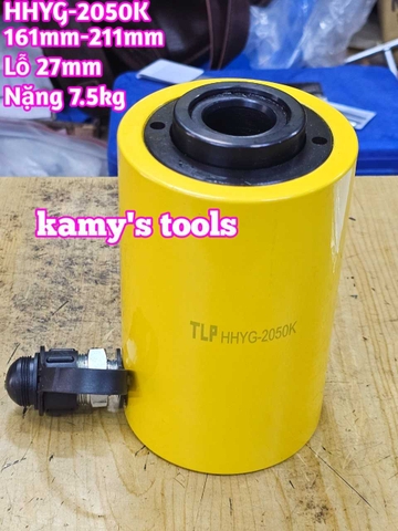 HHYG-2050K Kích thủy lực có lỗ rỗng tâm TLP 20 tấn hành trình 50mm lỗ 27mm 161mm-211mm