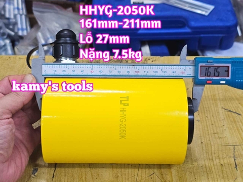 HHYG-2050K Kích thủy lực có lỗ rỗng tâm TLP 20 tấn hành trình 50mm lỗ 27mm 161mm-211mm