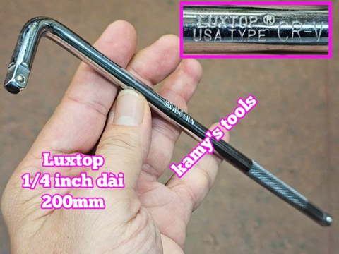 Cần cong L 1/4 inch Luxtop dài 8 inch 200mm LT-1/4LH8