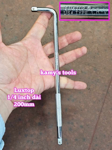 Cần cong L 1/4 inch Luxtop dài 8 inch 200mm LT-1/4LH8