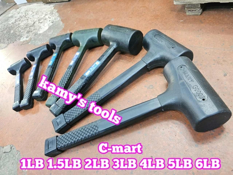 Búa cao su giảm chấn 1LB 1.5LB 2LB 3LB 4LB 5LB 6LB C-mart G0003-1 G0003-1.5 G0003-2 G0003-3 G0003-4 G0003-5 G0003-6