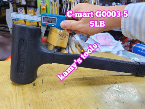 Búa cao su giảm chấn 1LB 1.5LB 2LB 3LB 4LB 5LB 6LB C-mart G0003-1 G0003-1.5 G0003-2 G0003-3 G0003-4 G0003-5 G0003-6