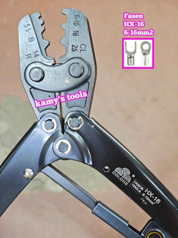 Kìm Bấm Cos Lục Giác Fasen HX-16 tiết diện 6-16mm2 dài 275mm