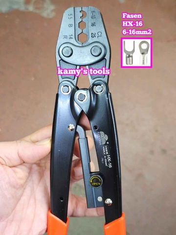 Kìm Bấm Cos Lục Giác Fasen HX-16 tiết diện 6-16mm2 dài 275mm