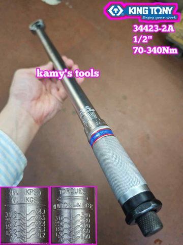 Cần siết lực Kingtony 34423-2A 70-340Nm Đầu Vuông 1/2 Inch