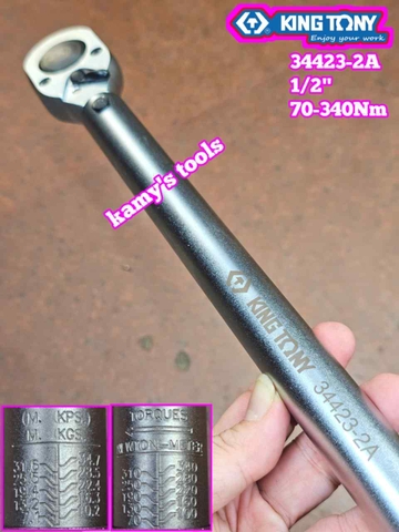 Cần siết lực Kingtony 34423-2A 70-340Nm Đầu Vuông 1/2 Inch
