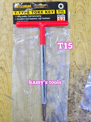 Lục giác bông sao hoa thị cán chữ T Hotssman thép S2 T10 T15 T20 T25 T27 T30 dài 230mm