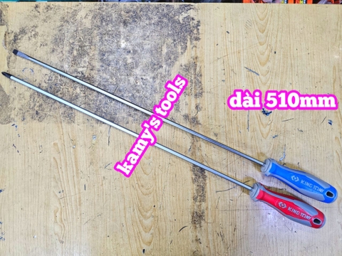 16 inch Tua vít bake dẹp Kingtony Ph2 6mm 14210216 14226516 dài 400mm luôn cán dài 510mm, tua vít 6mm.
