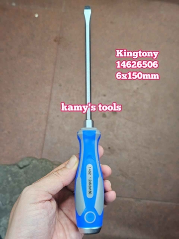 Tua vít đóng bake dẹp Kingtony PH2 6mm dài 150mm model 14610206 và 14626506