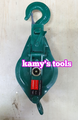 Ròng rọc đôi 1 tấn, puly sắt đôi 4 inch 100mm