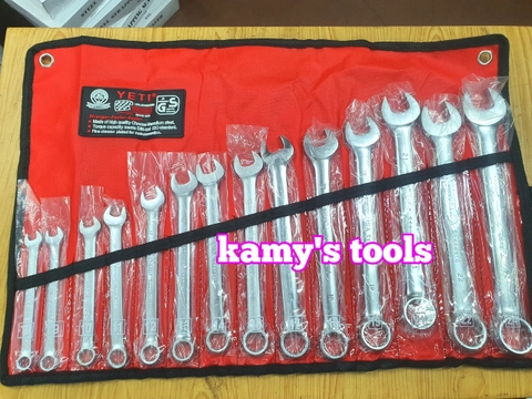 Bộ Cờ Lê Vòng Miệng Yeti 14 Cái 8-24mm Nặng Khoảng 1792g, Bộ Chìa Khóa Vòng Miệng Yeti