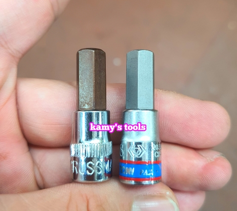 Tuýp lú đầu Lục Giác 1/4 inch Kingtony dài 37mm H3 H4 H5 H6 H7 H8 H10 203503 203504 203505 203506 203507 203508 203510