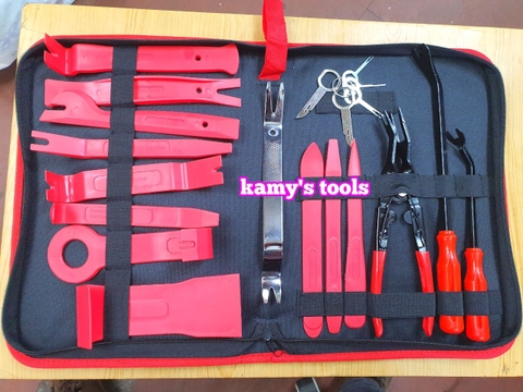 Bộ cậy taplo ô tô, bộ nạy nhựa nội thất ô tô 20 chi tiết Trigoldte