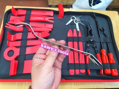 Bộ cậy taplo ô tô, bộ nạy nhựa nội thất ô tô 20 chi tiết Trigoldte