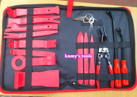 Bộ cậy taplo ô tô, bộ nạy nhựa nội thất ô tô 20 chi tiết Trigoldte