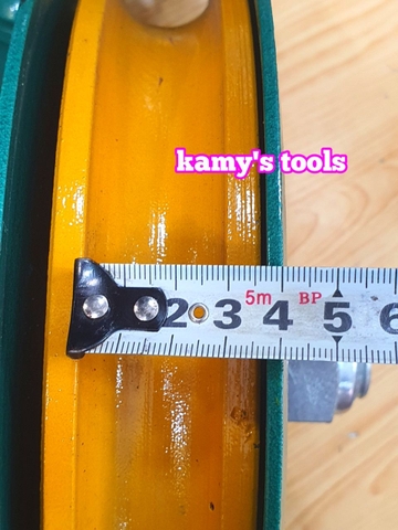 Ròng rọc đơn 5 tấn, puly sắt đơn 5 tấn 10 inch 250mm, puly 1 rãnh 5 tấn