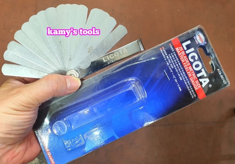 Thước Căn Lá, Thước Lá Căn Chỉnh Cò Xu Pắp Licota 25 lá Ata-0074d, Thước lá đo khe hở