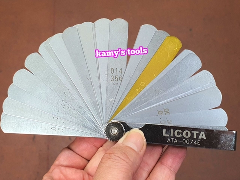 Thước Lá Căn Chỉnh Cò Xu Pắp Licota 32 Lá Ata-0074e, Thước lá đo khe hở