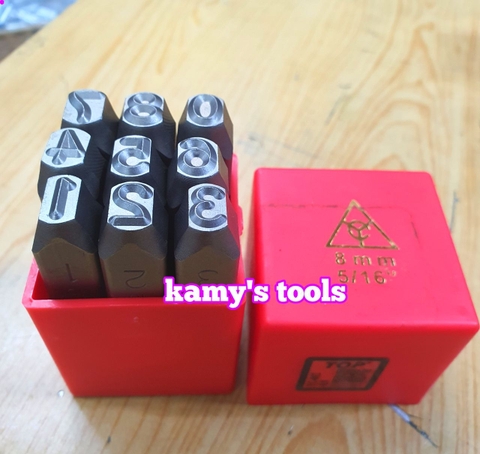 Bộ đóng số xuôi TOP YC-602 8mm YC-602-8.0