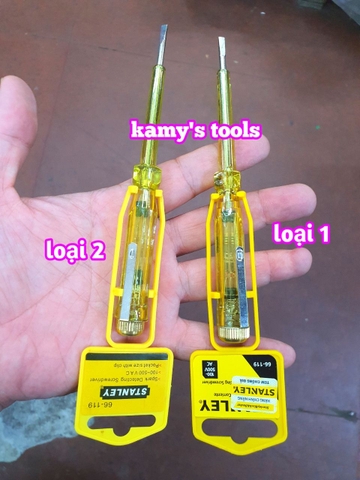 Bút Thử Điện Stanley 66-119 Loại 1 Và Loại 2, Tua Vít Thử Điện, Tô Vít Thử Điện giá bán 1 cây