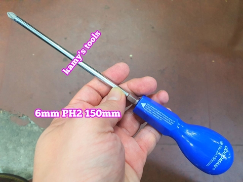 Tua vít bake dẹp Goodman 6mm Taiwan dài 38mm 100mm 150mm 200mm 250mm 300mm