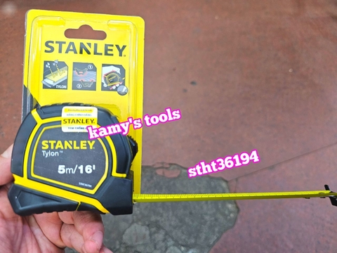 Thước Cuộn 5m Stanley Bản 19mm Stht36194 (Thước Dây 5m, Thước Kéo 5m)
