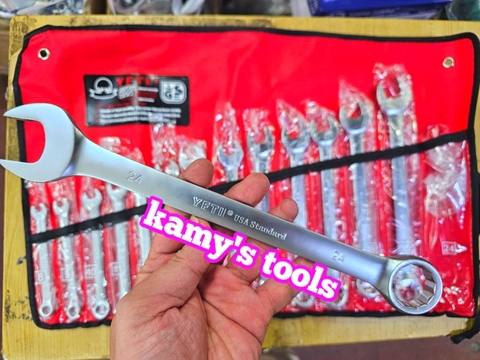 Bộ Cờ Lê Vòng Miệng Yeti 14 Cái 8-24mm Nặng Khoảng 1792g, Bộ Chìa Khóa Vòng Miệng Yeti