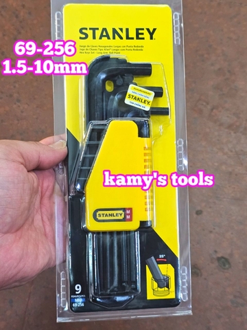 Bộ Lục Giác Stanley 9 Cây Đầu Bi 69-256 1.5-10mm