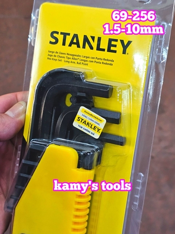 Bộ Lục Giác Stanley 9 Cây Đầu Bi 69-256 1.5-10mm