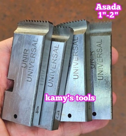 1-2 inch Dao tiện ren ống Asada Ksu Piset hiệu Unir BSPT