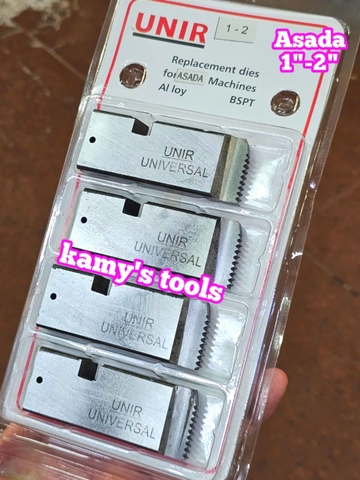 1-2 inch Dao tiện ren ống Asada Ksu Piset hiệu Unir BSPT