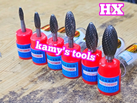 Mũi Mài Mũi Doa Hợp Kim Thép Hx 6mm 8mm 10mm 14mm 16mm