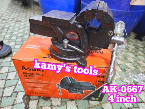 Ê tô bàn nguội xoay Asaki Ak-0667 4 inch