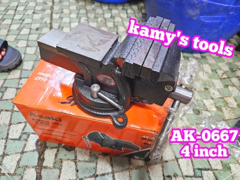 Ê tô bàn nguội xoay Asaki Ak-0667 4 inch