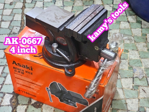 Ê tô bàn nguội xoay Asaki Ak-0667 4 inch