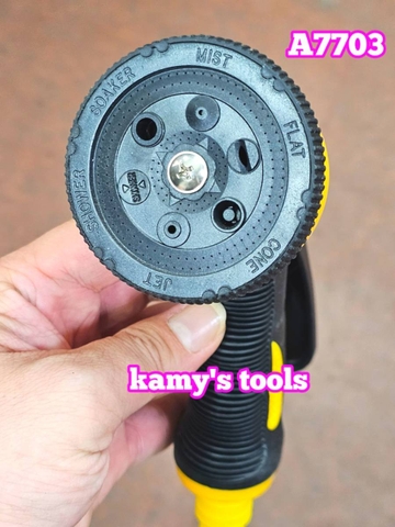 SÚNG XỊT NƯỚC RỬA XE TĂNG ÁP LỰC 6 CHẾ ĐỘ, SÚNG XỊT NƯỚC TƯỚI CÂY BARKER TAIWAN A7703