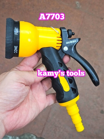 SÚNG XỊT NƯỚC RỬA XE TĂNG ÁP LỰC 6 CHẾ ĐỘ, SÚNG XỊT NƯỚC TƯỚI CÂY BARKER TAIWAN A7703
