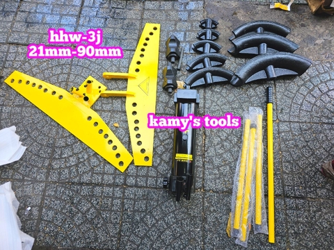 Máy uốn ống thủy lực 20 tấn HHW-3J uốn từ 21mm-90mm