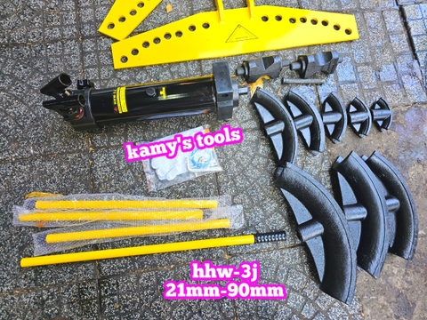 Máy uốn ống thủy lực 20 tấn HHW-3J uốn từ 21mm-90mm