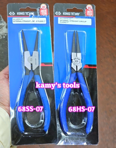 Kìm phe Kingtony 7 inch thẳng ra 68SS-07 và thẳng vô 68HS-07