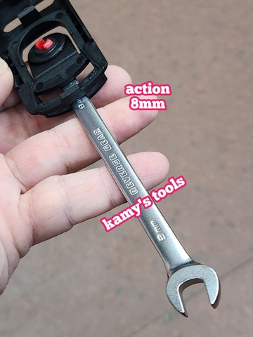 Cờ lê vòng miệng tự động 8mm Action dài 137mm