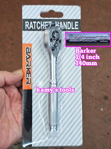 Cần siết tự động 1/4 inch Barker, cần siết đảo chiều 45 răng dài 140mm