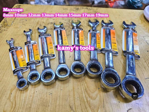 Cờ lê vòng miệng tự động Maxsupe 8mm 10mm 12mm 13mm 14mm 15mm 17mm 19mm M-7641 M-7643 M-7645 M-7646 M-7647 M-7648 M-7650 M-7652