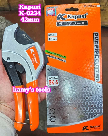 Kéo cắt ống nhựa Kapusi 42mm K-0234 dài 220mm thép SK-5