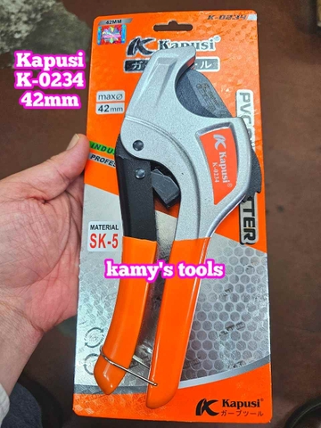 Kéo cắt ống nhựa Kapusi 42mm K-0234 dài 220mm thép SK-5