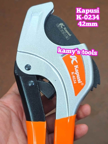 Kéo cắt ống nhựa Kapusi 42mm K-0234 dài 220mm thép SK-5
